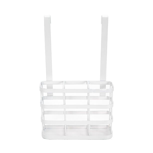 Alberto White Coated Over The Shelf Utensil Holder  image number 1