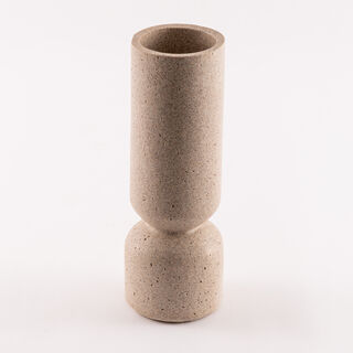 Homez resin huda vase 10.2*10.2*29.3cm, beige