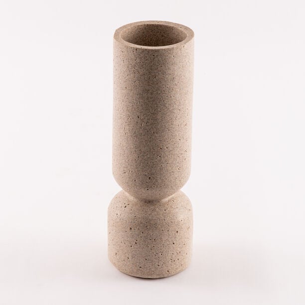 Homez resin huda vase 10.2*10.2*29.3cm, beige image number 1
