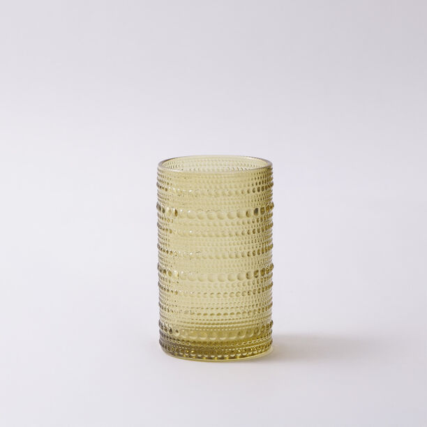 لا ميسا طقم كؤوس 4 قطع هاي بول زجاجية، أخضر 7.5*7.5*12.5سم image number 2