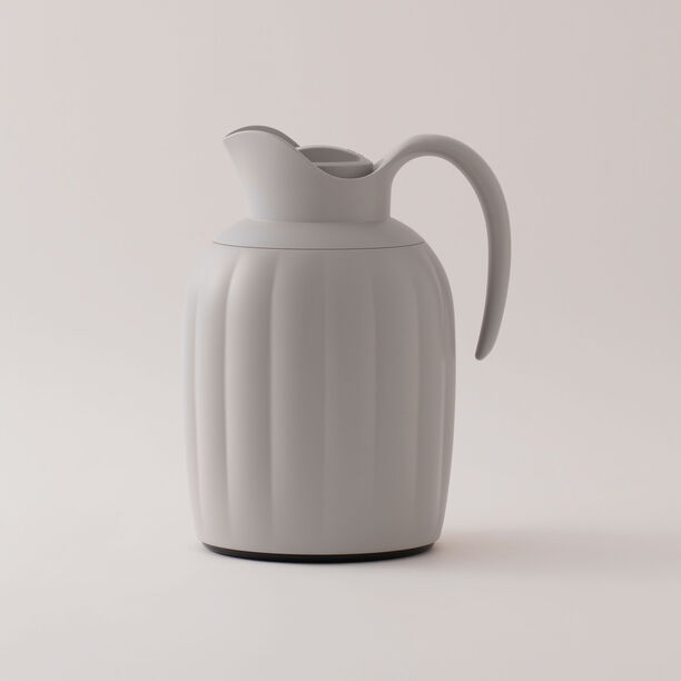 Dallaty Plastic Vacuum Flask, Grey 1L image number 0