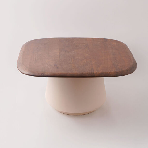 Homez wooden coffee table 80*80*40cm image number 1