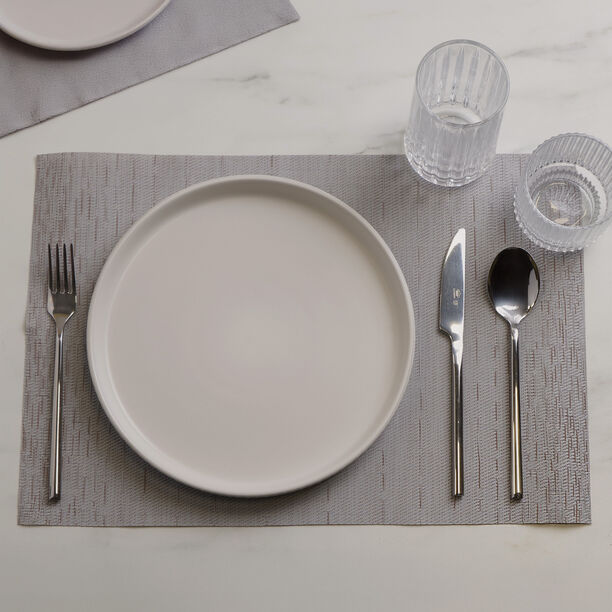 La Mesa fabric rectangular placemats set of 4pcs 45*30cm, grey image number 3