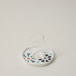 Dallaty white porcelain and glass Tea and coffee cups set 18 pcs image number 2