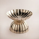 La Mesa Metal Fruit Bowl 36*36*24.5Cm Large, Silver image number 0