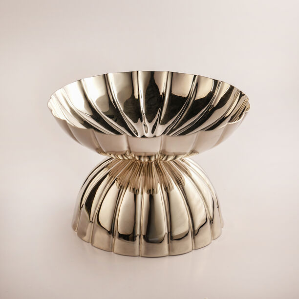 La Mesa Metal Fruit Bowl 36*36*24.5Cm Large, Silver image number 0