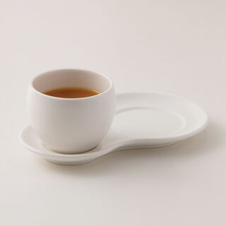 Dallaty glass tea and coffee set 18pcs, white