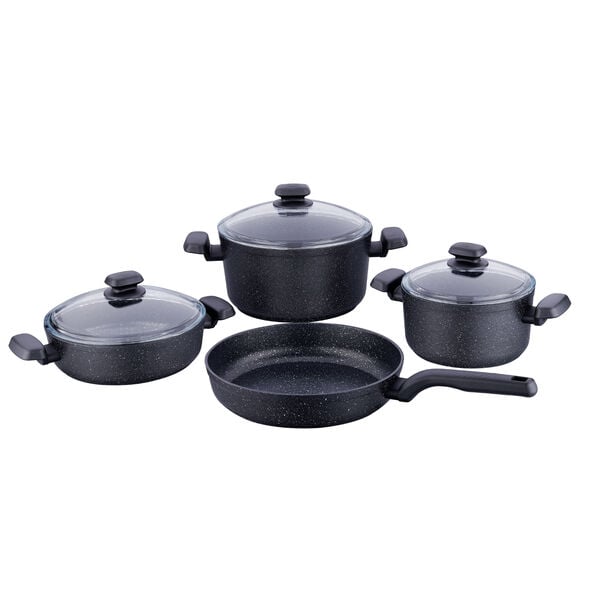 Korkmaz 7 pcs granite cookware set image number 0
