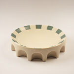 La Mesa porcelain serving plate Taibah collection, green 30*7.5cm image number 0