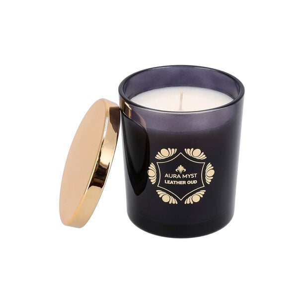 JAR CANDLE SCENTED,LEATHER OUD image number 1