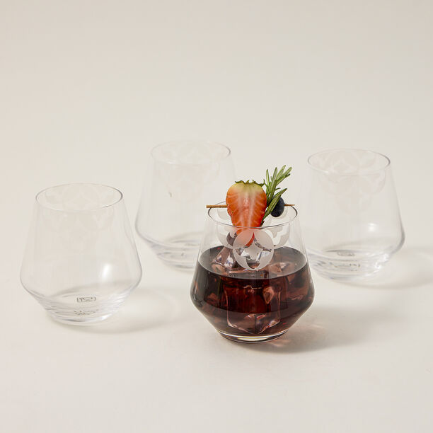 Waraq 4 Pieces Glass Dof Tumblers image number 4
