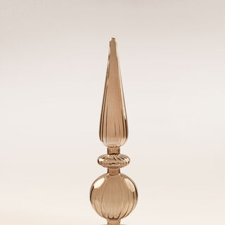 هومز قطعة ديكور رمضانية من الزجاج، رمادي 8.5*8.5*39سم