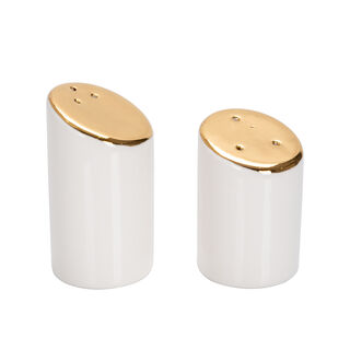 La Mesa  Salt & Pepper 2 Pieces Set Gold Plated