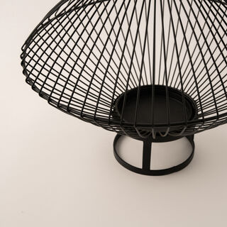 Homez black wired metal candle holder 37*56 cm