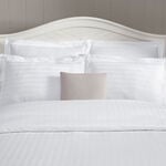 Duvet Cover Set 3 Pieces Cotton King Size Embroidery White image number 1