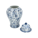 Deco Jar Blue And White 29 *29 *52 cm image number 2