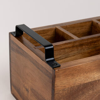 Alberto wooden utensil holder 26*16*14 cm