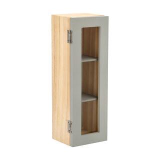 Tea Box 3 Sections Beige and Gray
