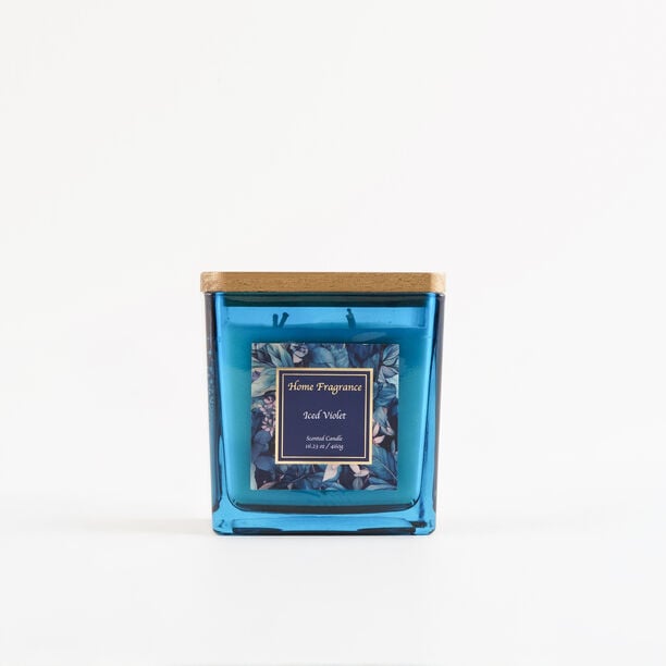 Homez scented candle glass iced violet 460 g image number 2