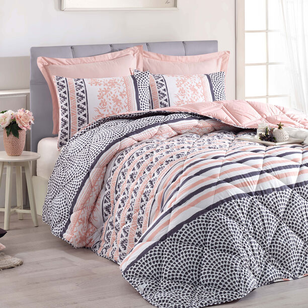 Cottage Comforter Cottonbrezza Powder3 Pcs Set Twin Size 160X220Cm Pillow Sham  image number 1