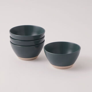 La Mesa 4pcs porcelain bowl set, green 18*18*9 cm