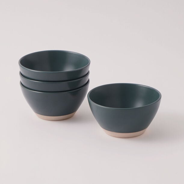 La Mesa 4pcs porcelain bowl set, green 18*18*9 cm image number 0