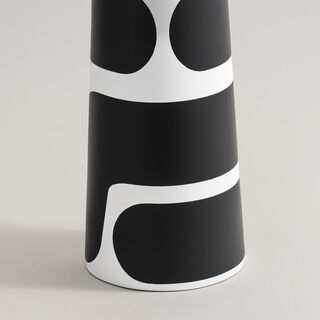 Homez black memphis ceramic vase 12.5*11*26cm