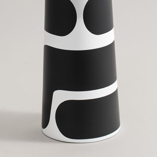Homez black memphis ceramic vase 12.5*11*26cm image number 2
