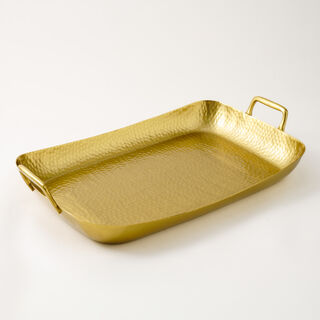 Dallaty large matt gold serving tray 47*37*59 cm