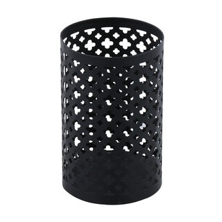 Metal Candle Holder Black Small