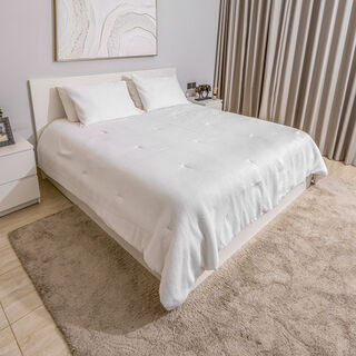 2 Piece Cotton Waffle Twin Size Comforter Set