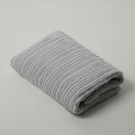Boutique Blanche jacquard cotton bath towel, beige, 140*70cm image number 4