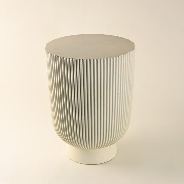 Homez Ceramic Coffee Table 41*41*54Cm, White image number 1