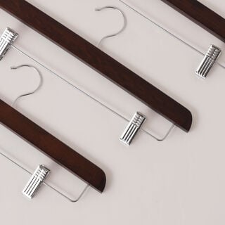 هومز علاق بنطلون 3 قطع خشبية، بني 37*26*32 سم