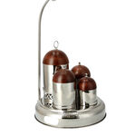 STAINLESS STEEL TRAY WITH 4 CONDEMENTS image number 4