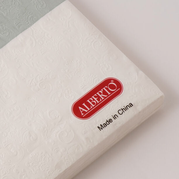 Alberto Paper Napkin Pack Of 30, White And Grey 33*33Cm image number 1