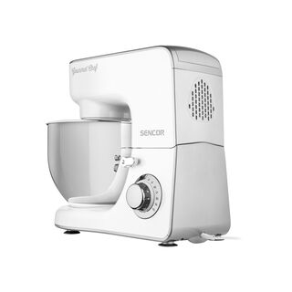 Sencor white stainless steel 3 in 1 stand mixer 1000W, 5.5L