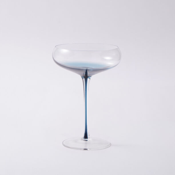 La Mesa 4Pcs Stem Tall Glass Tumbler Set, Blue 470Ml image number 1