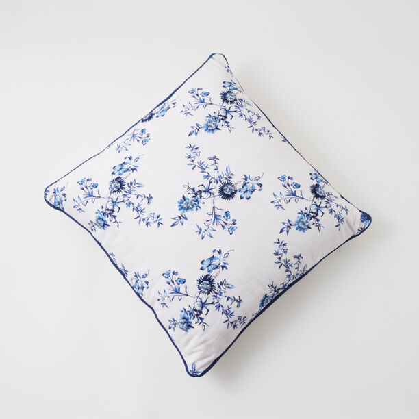Boutique Blanche cotton floral cushion 45*45cm image number 2