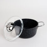 Alberto 7 piece black granite cookware set image number 2