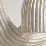 Homez resin ripple sculpture, off white 41.3*29.5*26.5cm image number 1