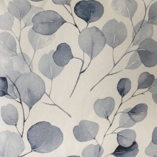 كوتاج مخدة قطن برسمة أوراق شجر 50*50سم، أزرق