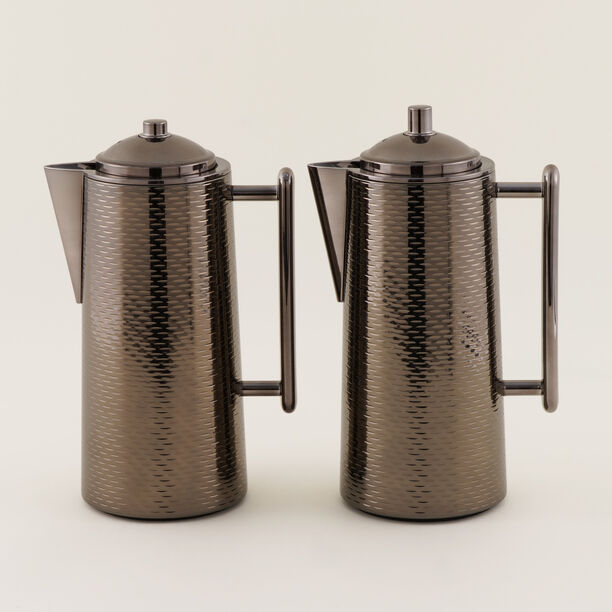 دلتي طقم دلة ستانلس ستيل 1 لتر، بني image number 0