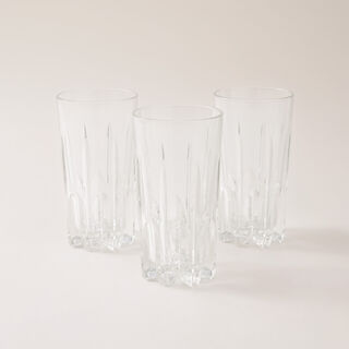 Borgonovo 3pcs glass tumbler 330ml