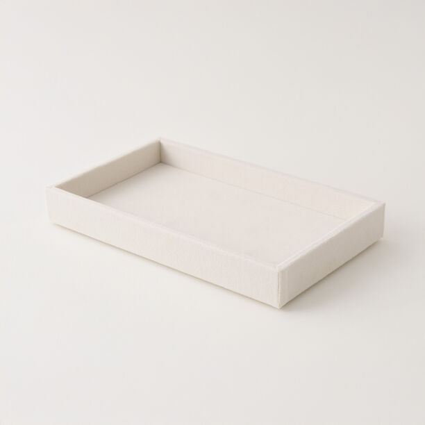 Homez beige velvet jewelry organizer 21*12.5*2.6cm image number 0