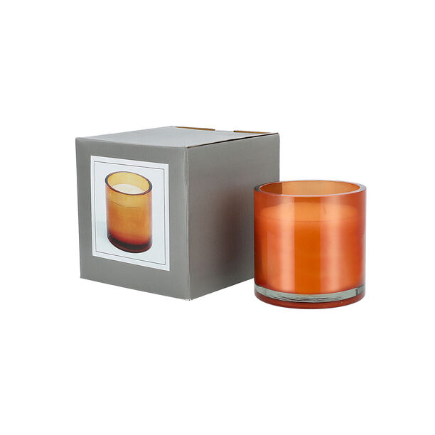Glass Jar Candle  Orange And Conifer Fragrance 12*12 cm image number 4
