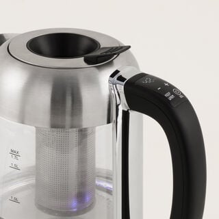 غلاية كهربائية زجاج 1.7 لتر، أسود