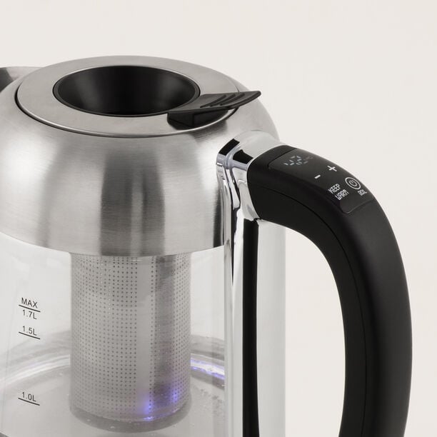 غلاية كهربائية زجاج 1.7 لتر، أسود image number 2