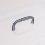 STORAGE BOX with HANDLE ON LID PLASTIC image number 3
