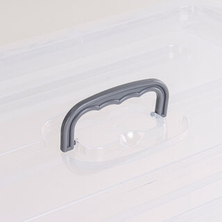 STORAGE BOX with HANDLE ON LID PLASTIC